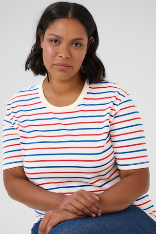 KAFFE CURVE - Camisa 'Winni' em bege