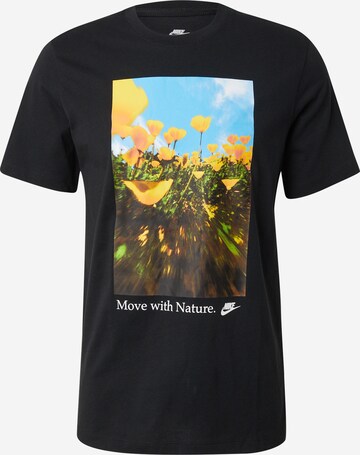 juoda Nike Sportswear Marškinėliai: priekis