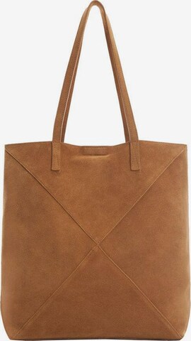 MANGO Shopper 'Carbo' in Brown: front