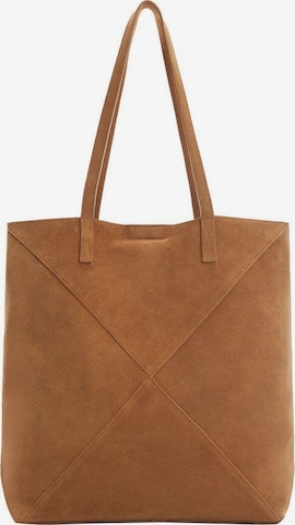 MANGO Shopper 'Carbo' in Brown: front