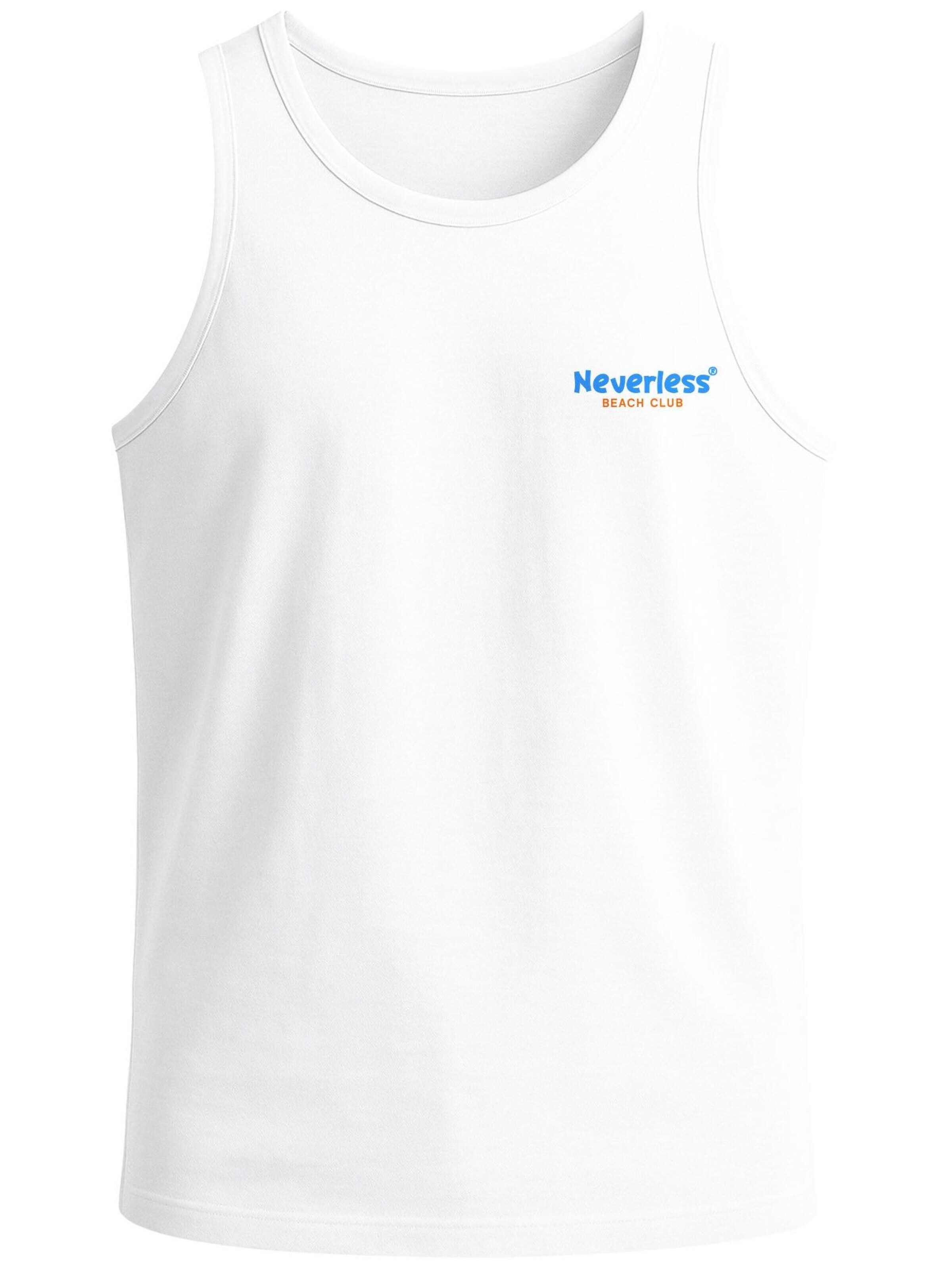 Neverless Shirt 'Catch me at the Beach' in Blue: front
