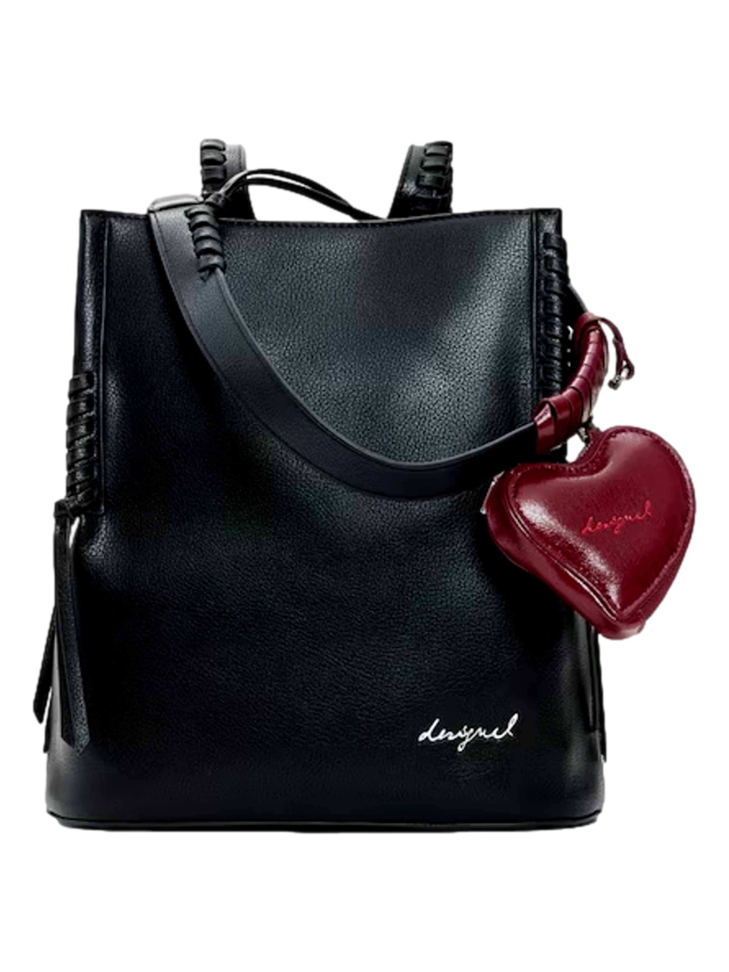 Desigual Backpack 'Half Logo Luena Mini' in Black: front