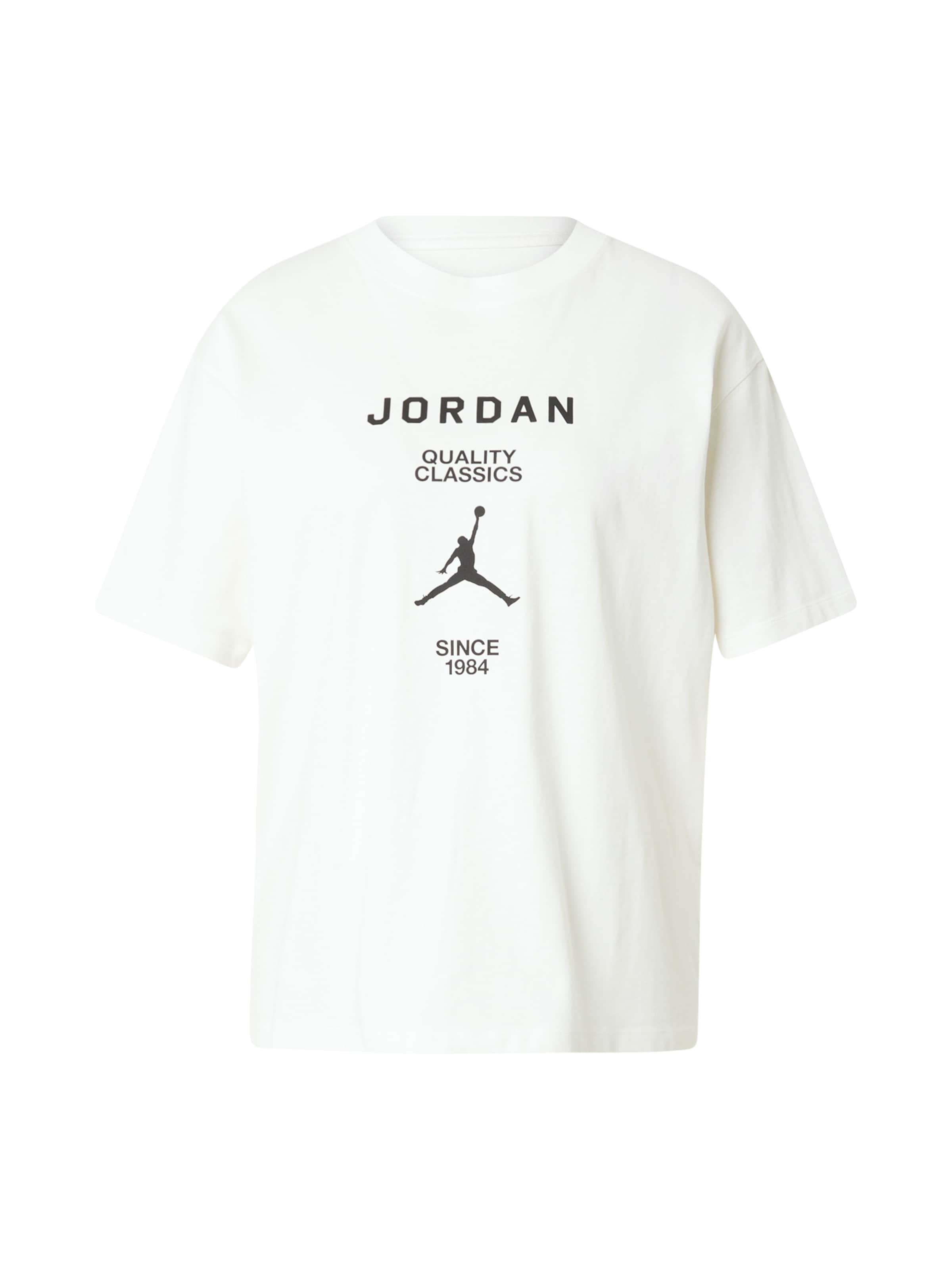 T-shirt Jordan en beige : devant