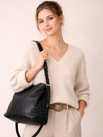 Toni&Friends Shoulder Bag 'Flechtzauber' in Black