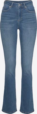 LASCANA Flared Jeans in Blauw: voorkant