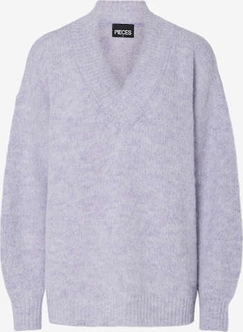 Pull-over 'NADINA' PIECES en violet : devant