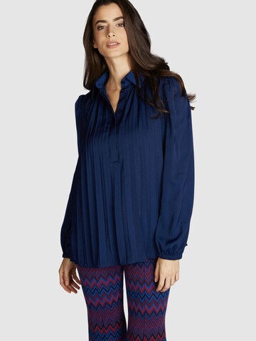 MARC AUREL Blouse in Blue: front