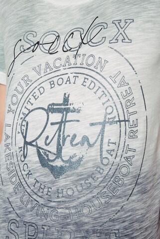 Soccx T-Shirt 'Rock the Boat' in Blau