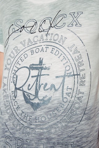Soccx T-Shirt 'Rock the Boat' in Blau