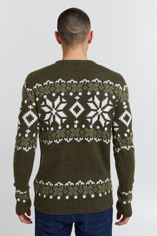 Pull-over 'Norwig' !Solid en vert