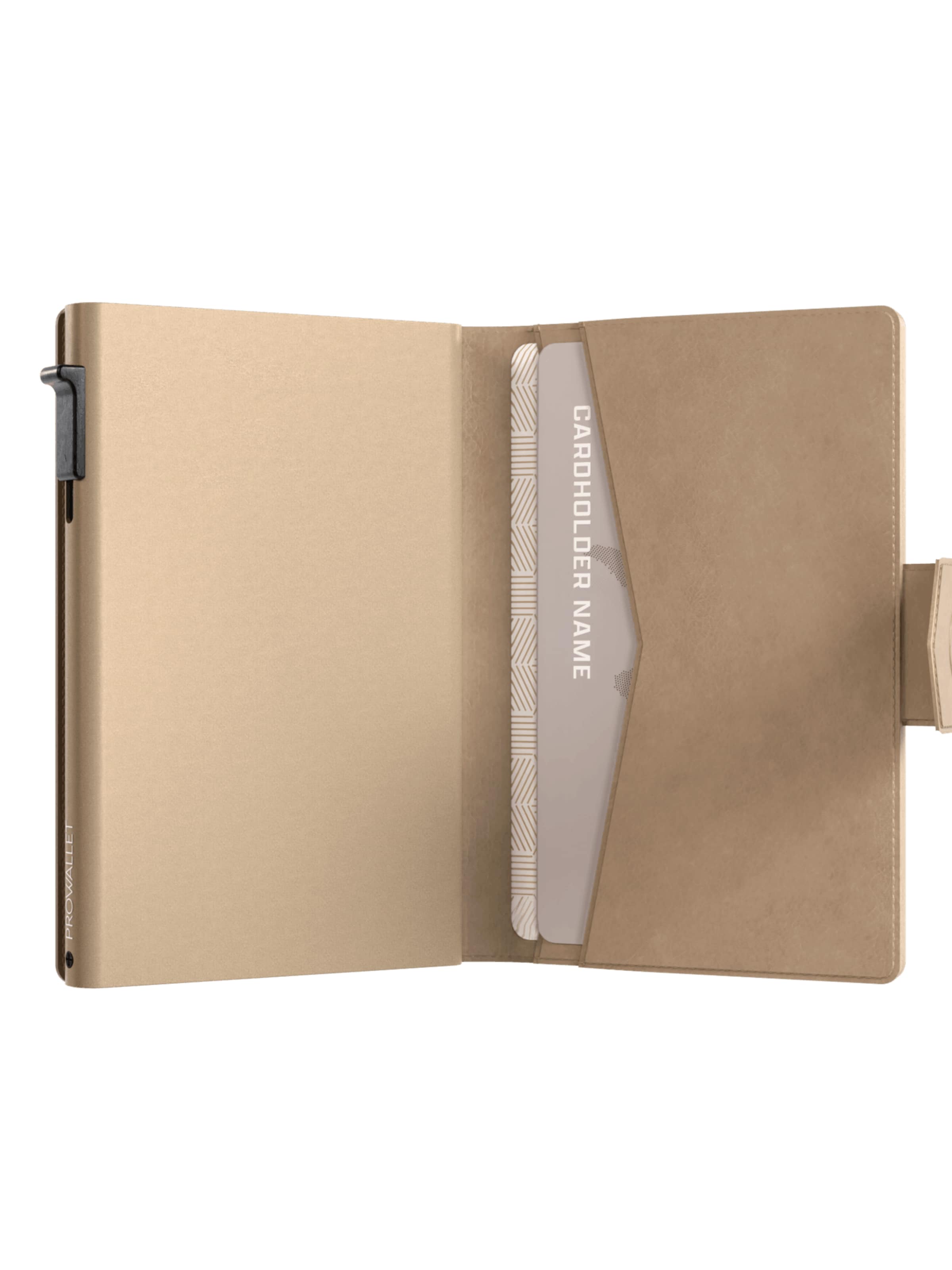 Prowallet Wallet 'Pasjeshouder Plus' in Beige