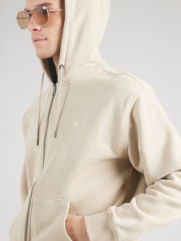 Volcom - Sudadera con cremallera en beige