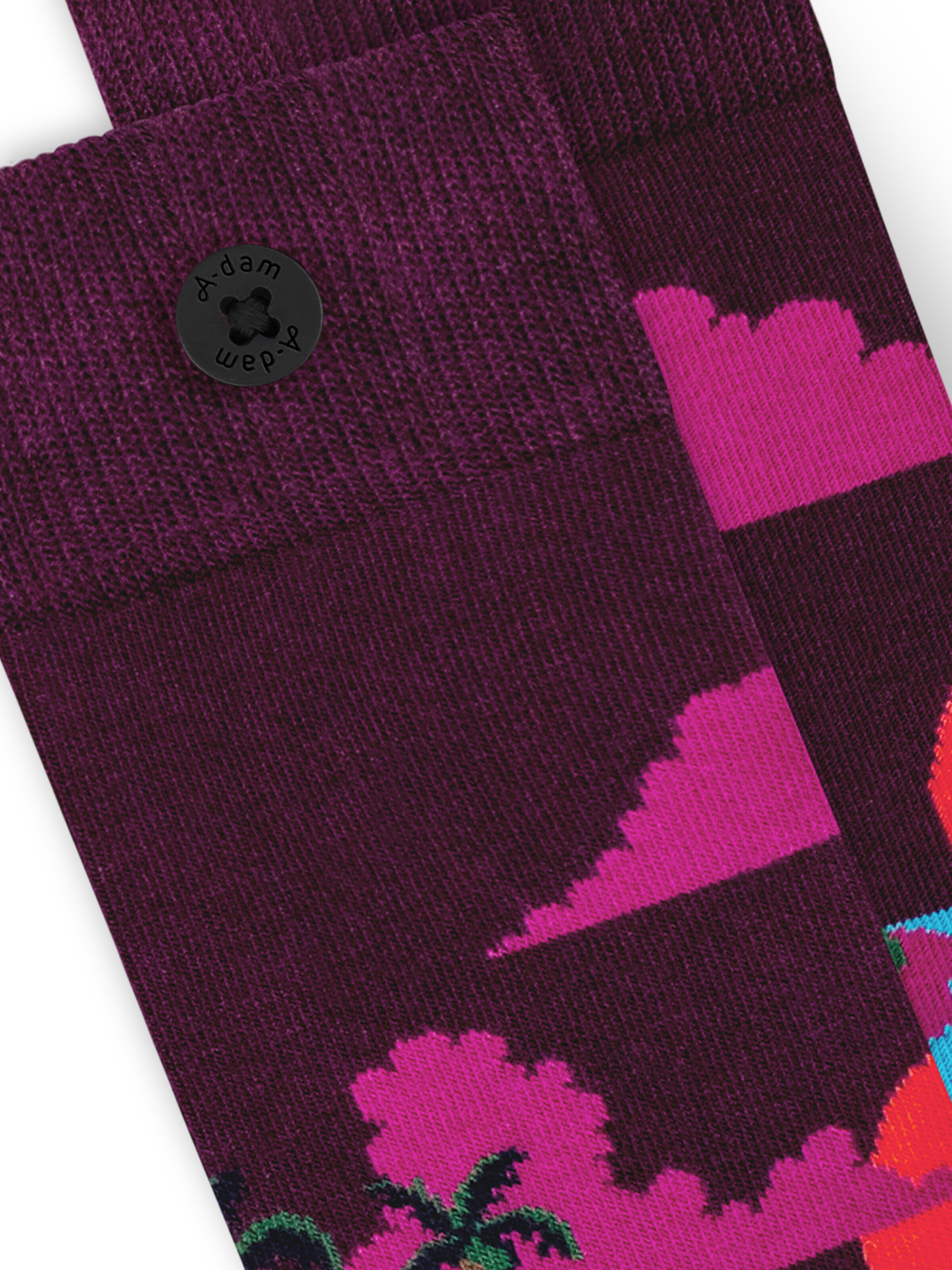 A-dam Socks 'Red Sunset' in Purple