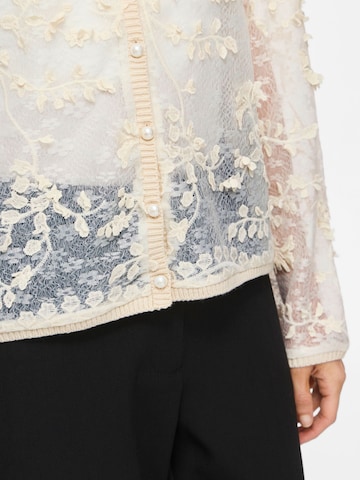 VILA Gebreid vest 'VIJulietta' in Beige