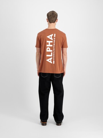 T-Shirt ALPHA INDUSTRIES en marron