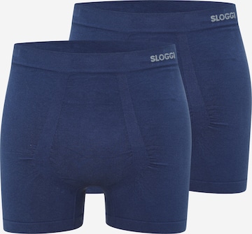 SLOGGI Bokserishortsit 'GO' värissä sininen: etupuoli