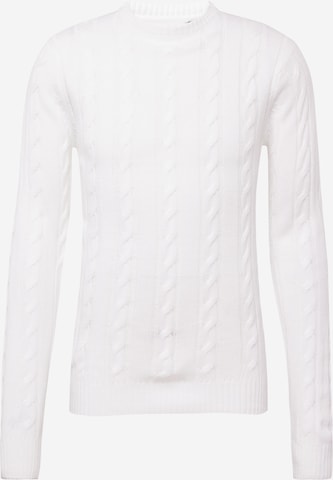 BRAVE SOUL Sweater in White: front