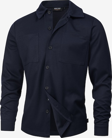 INDICODE JEANS Overhemd 'Yuno' in Blauw: voorkant