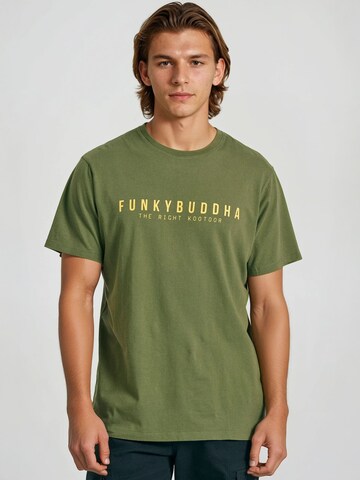 Funky Buddha Shirt in Groen: voorkant
