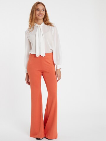 Ana Alcazar Boot cut Trousers 'Segoja' in Orange