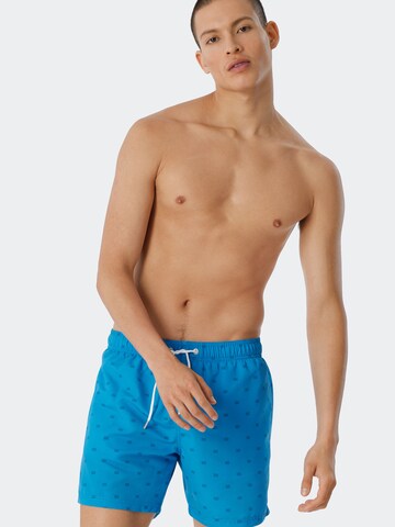 SCHIESSER Zwemshorts ' Aqua ' in Blauw