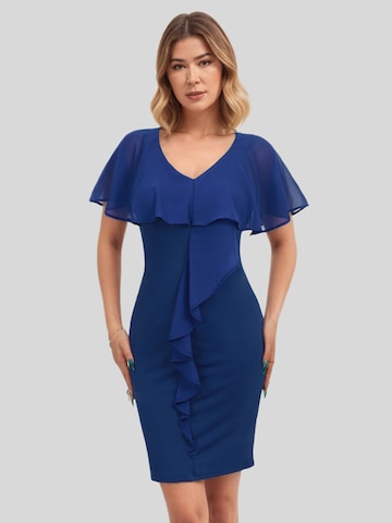 LapaPlus Cocktail Dress in Blue: front
