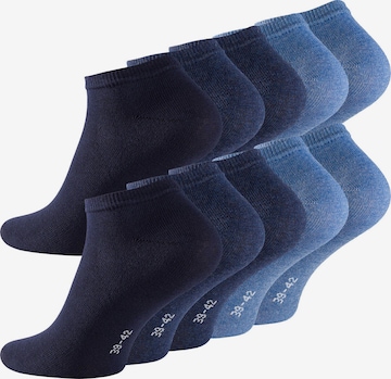 Reslad Socken 'RS6133' in Blau: Vorderseite
