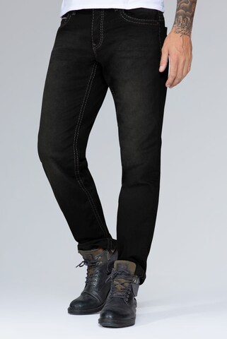 CAMP DAVID Regular Jeans 'Cono' in Zwart: voorkant