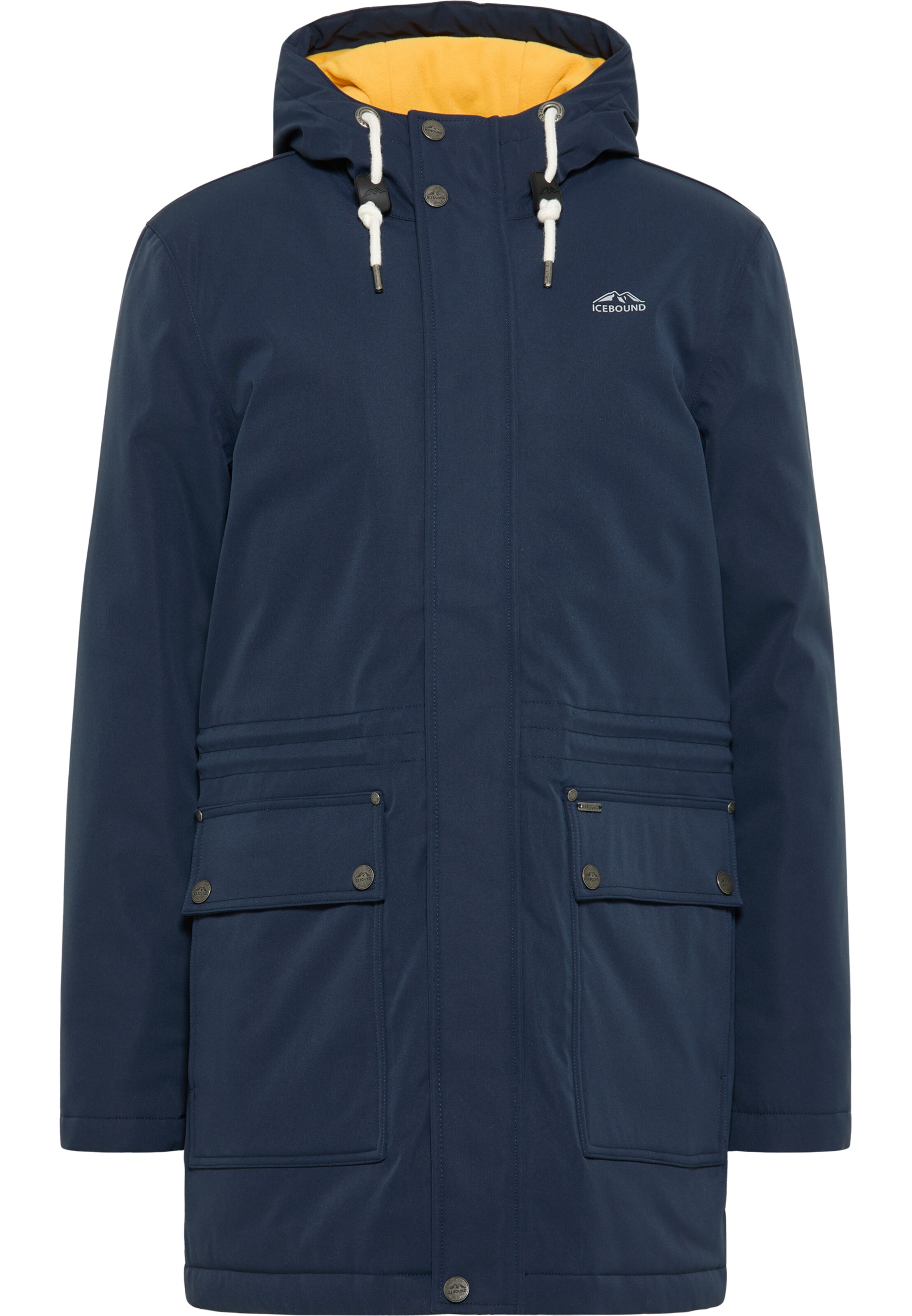 ICEBOUND Функционално яке 'Arctic' в синьо: отпред