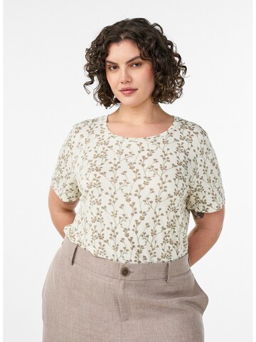 Zizzi Bluse 'Vmalis' in Beige