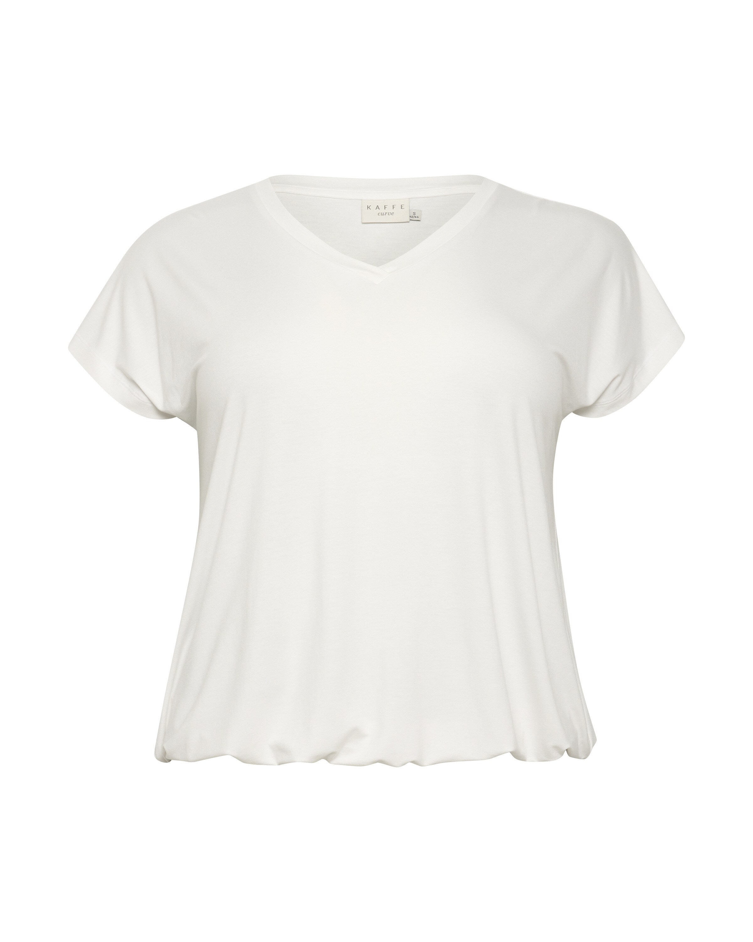 KAFFE CURVE - Camisa 'KC Jena' em branco: frente