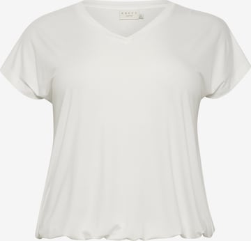 T-shirt 'Jena' KAFFE CURVE en blanc : devant