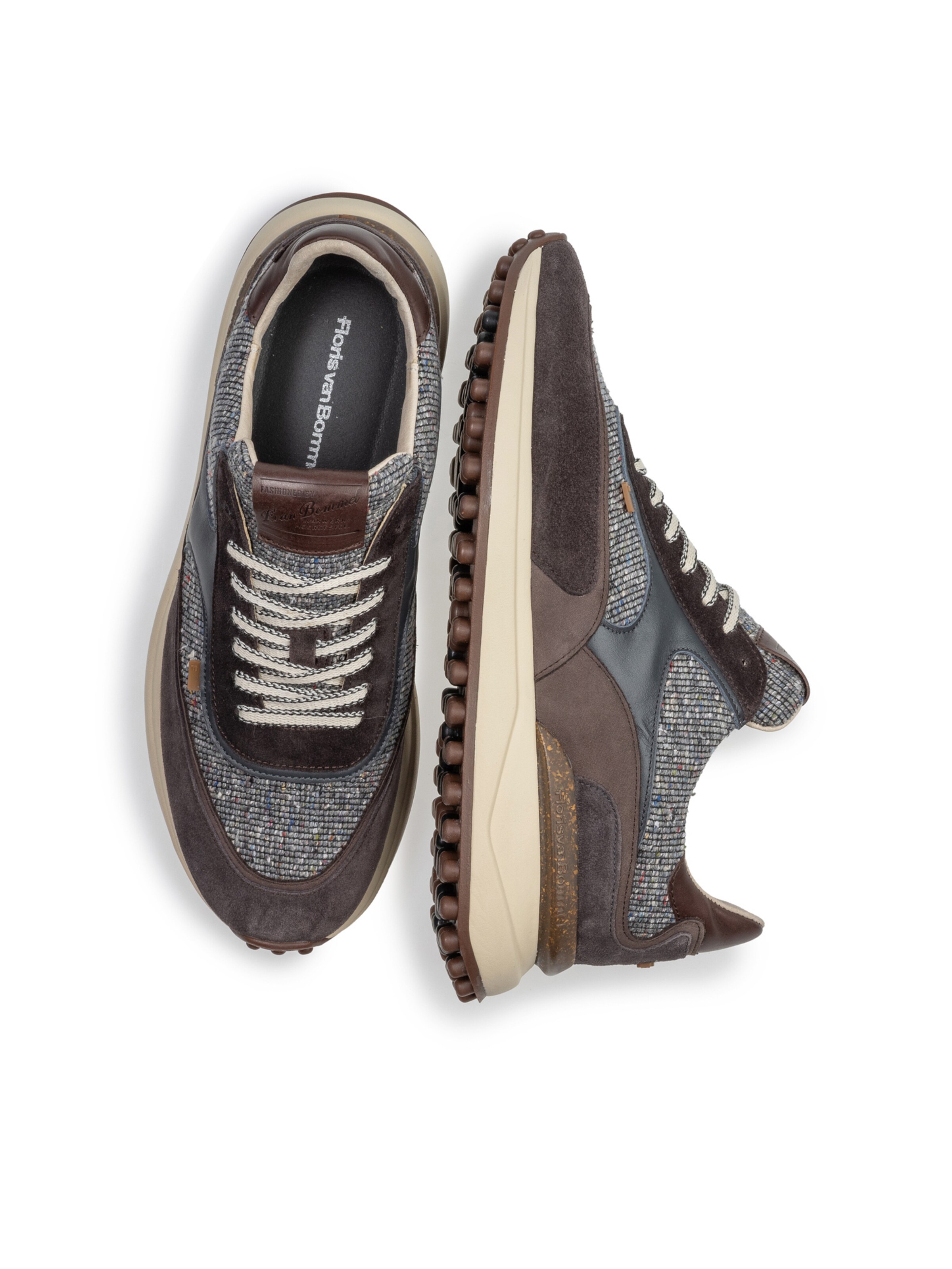 Floris van Bommel Platform trainers 'Noppi 43' in Grey