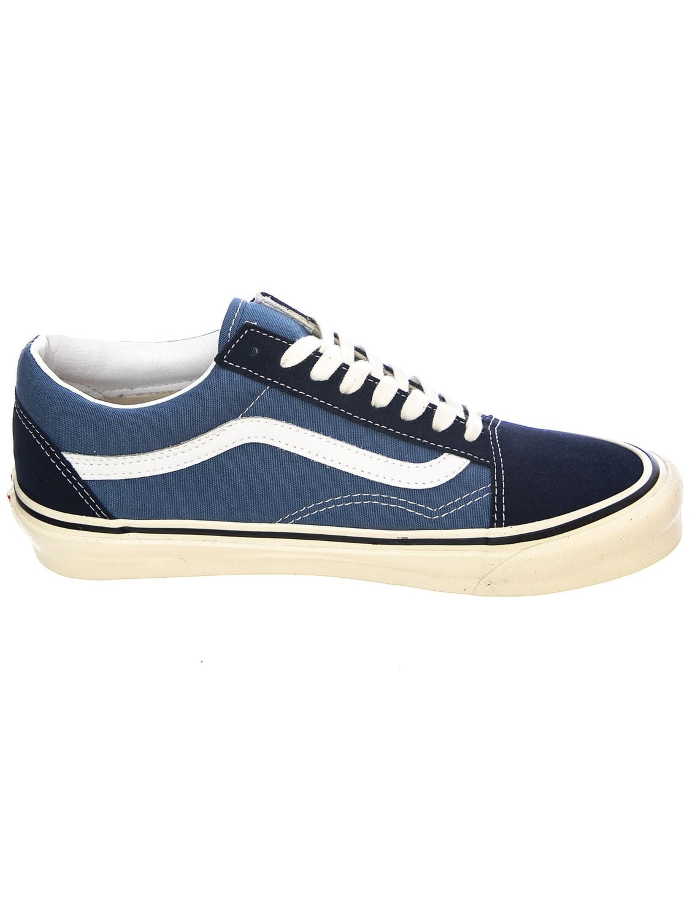 VANS Sportieve veterschoen 'Mens UA Old Skool Anaheim Factory Og Navy / Og Stv Navy Shoes' in Blauw