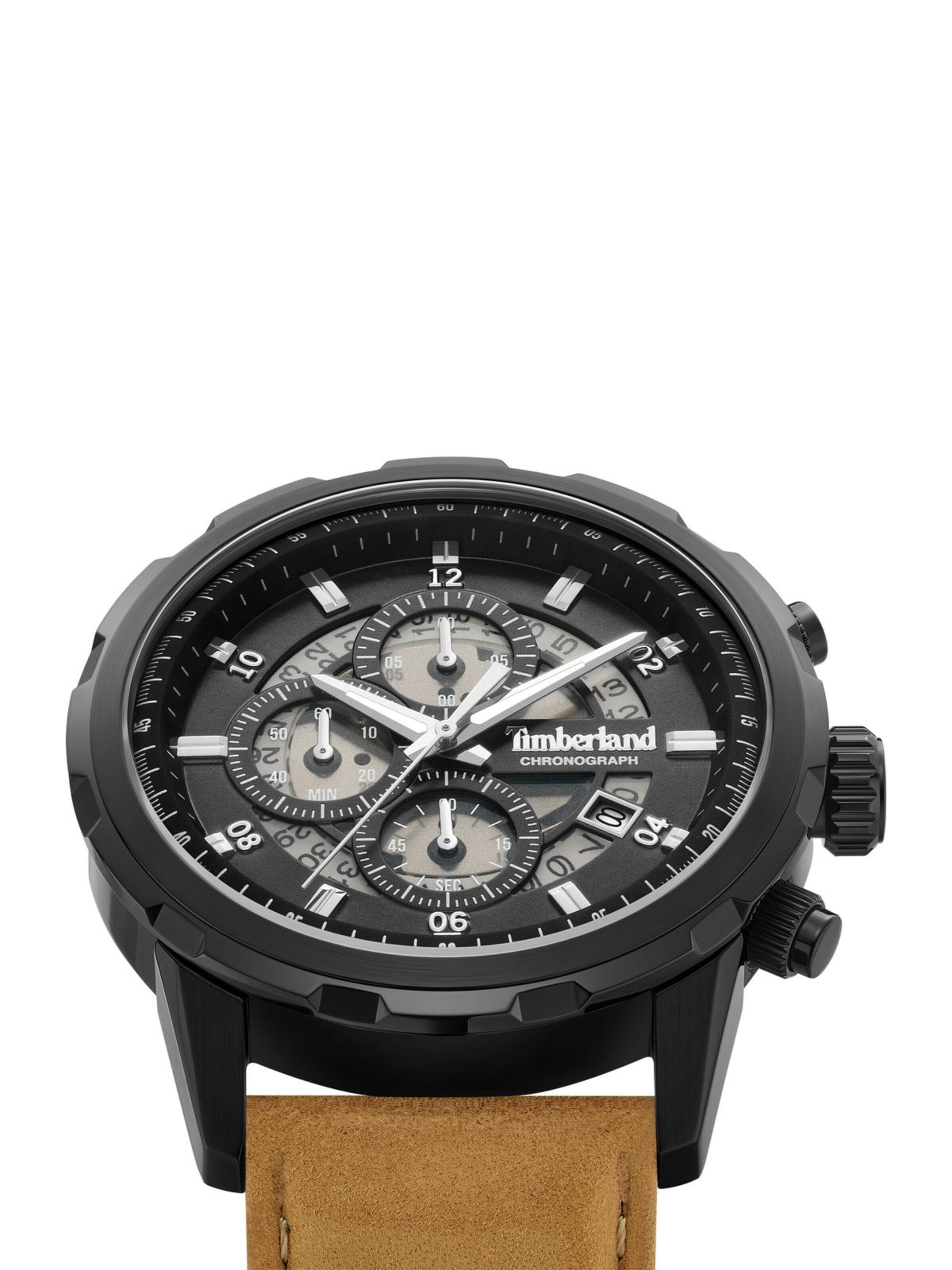 TIMBERLAND Analoguhr 'Chronograph Hampton Harbour'‌‌‌‌‌ in Braun