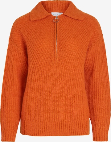 VILA Sweater in Orange: front