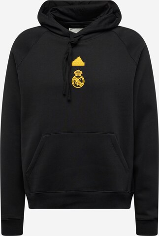 ADIDAS SPORTSWEAR Sport sweatshirt 'Real Madrid' i svart: framsida