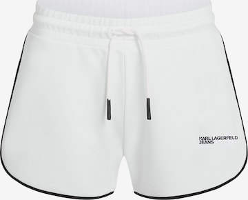 KARL LAGERFELD JEANSregular Hlače - bijela boja: prednji dio