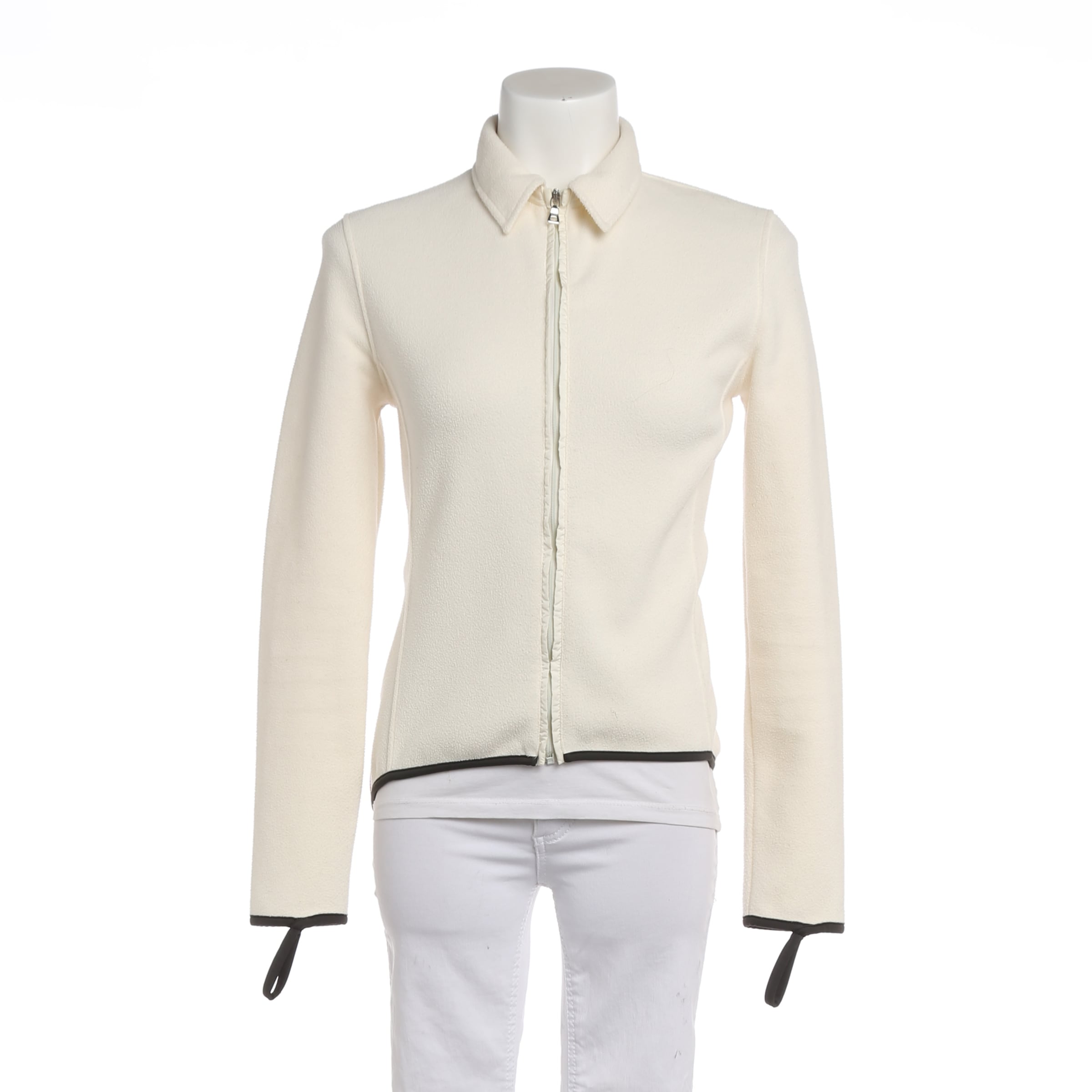 PRADA Sweatshirt & Zip-Up Hoodie in M in Cream, Item view