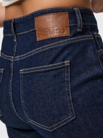 PIECES Wide leg Jeans 'PCSilke' in Blauw