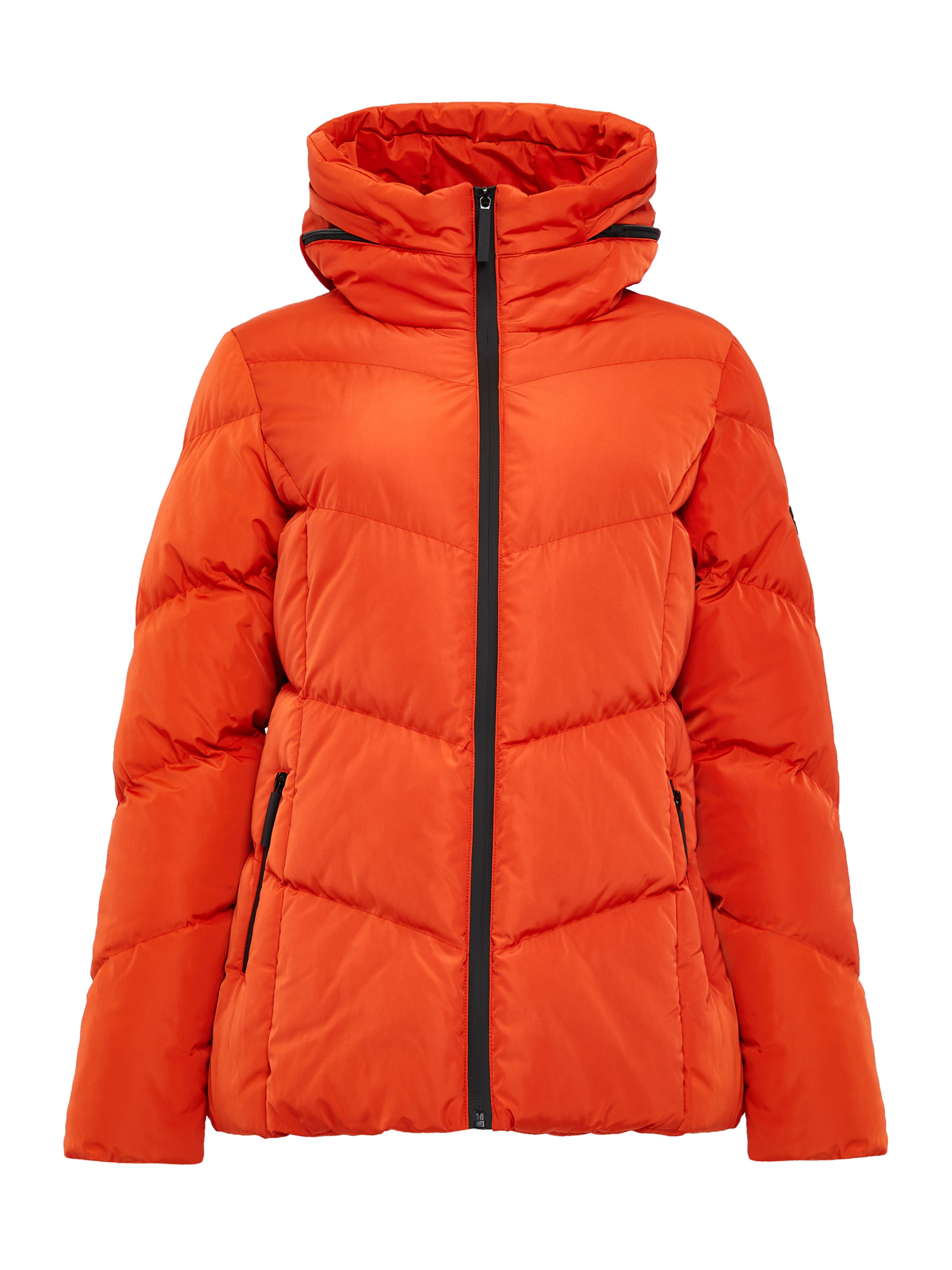 Threadbare Winter Jacket 'Pencil' in Orange: front