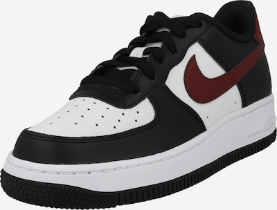 Nike Sportswear Sneakers 'AIR FORCE 1' in de kleur Wijnrood / Zwart / Wit, Productweergave