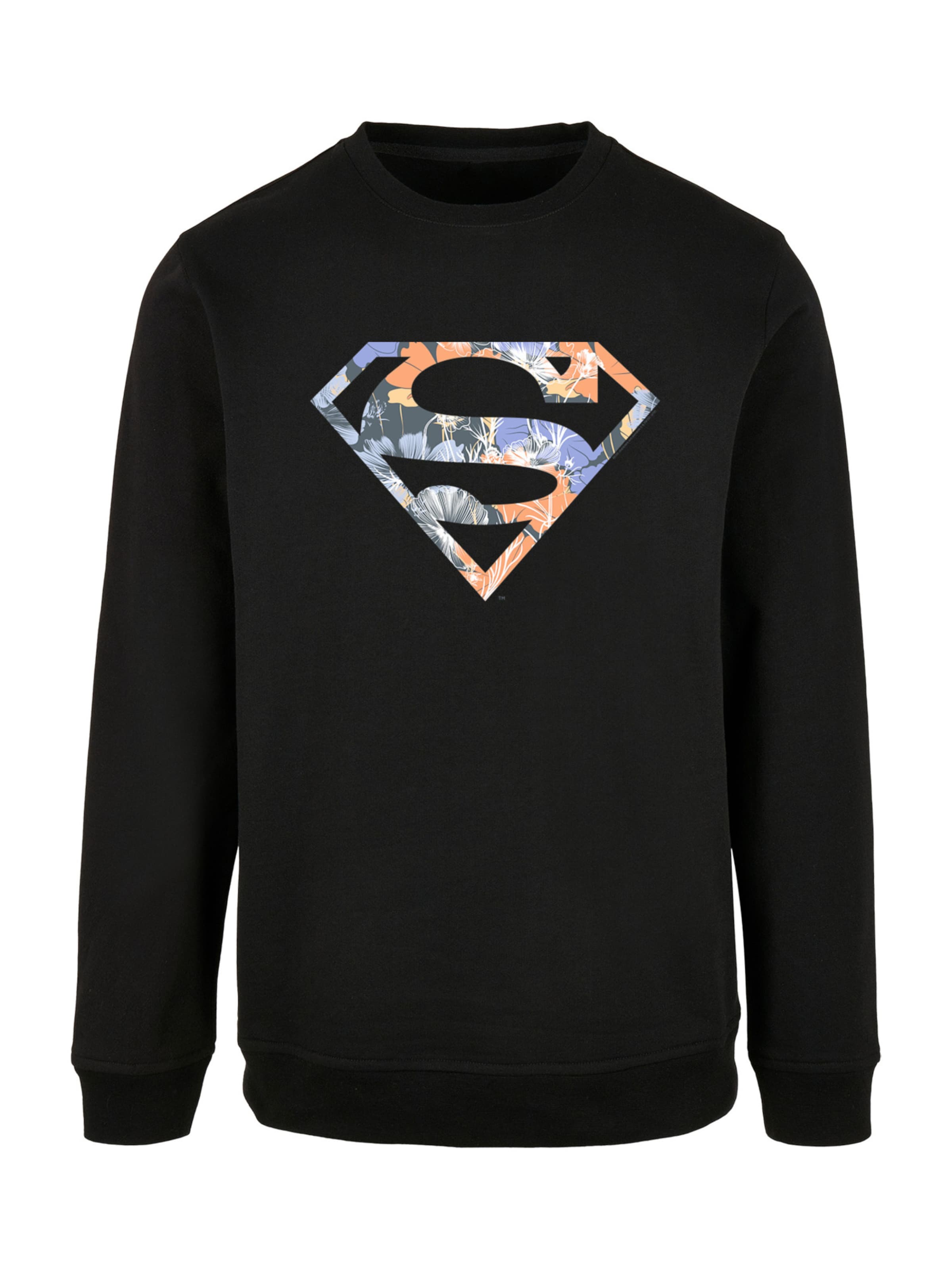 Sweat-shirt 'Superman' F4NT4STIC en noir : devant