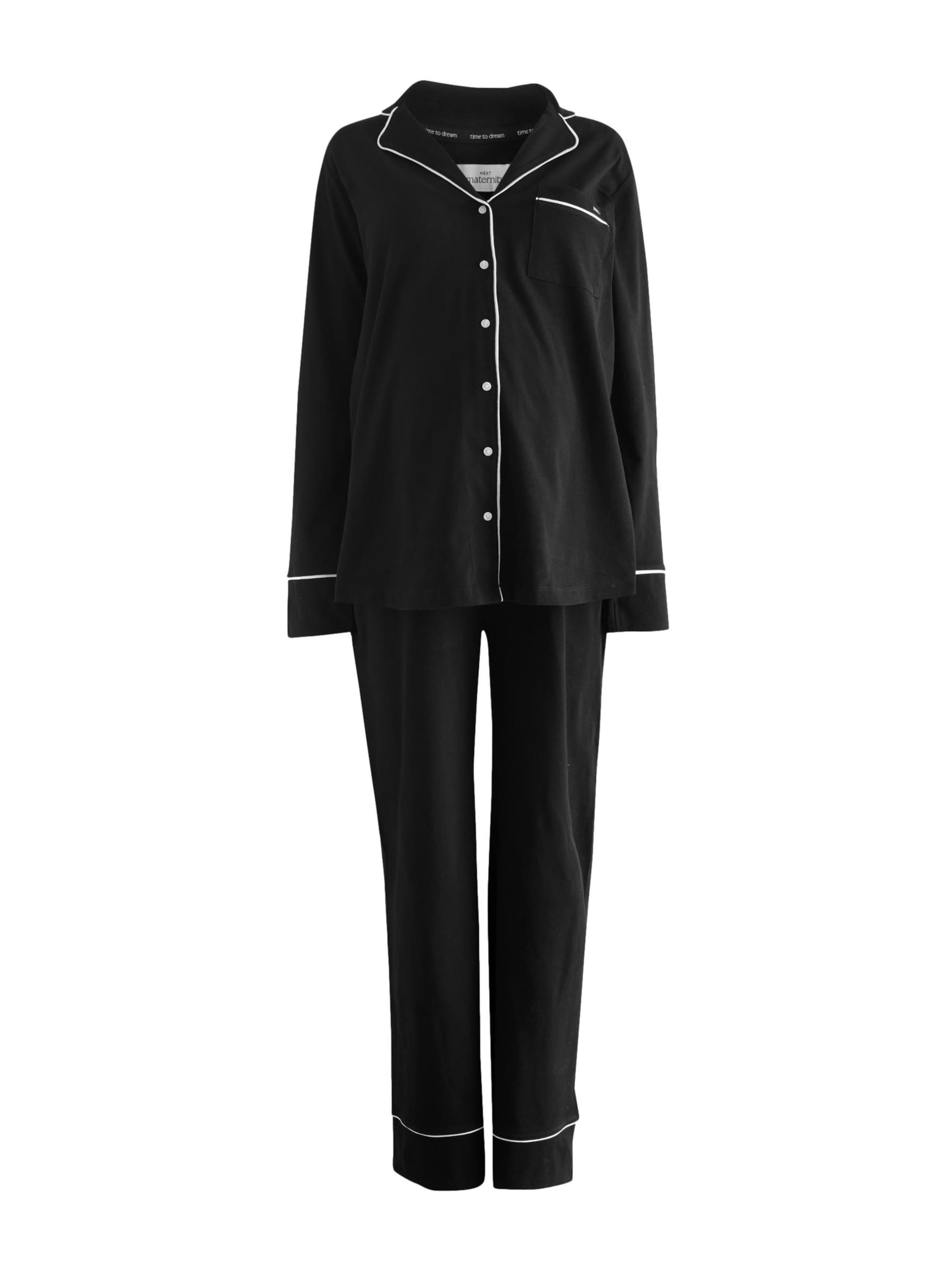 Next Pyjama in Schwarz: Vorderseite