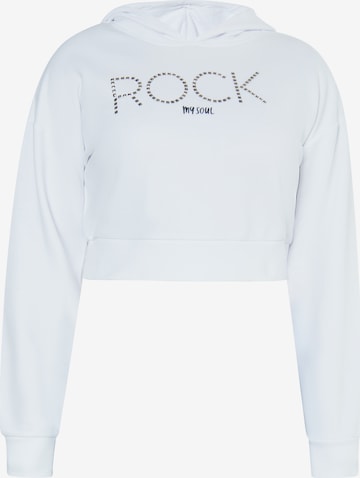 Sweat-shirt ROCKEASY en blanc : devant