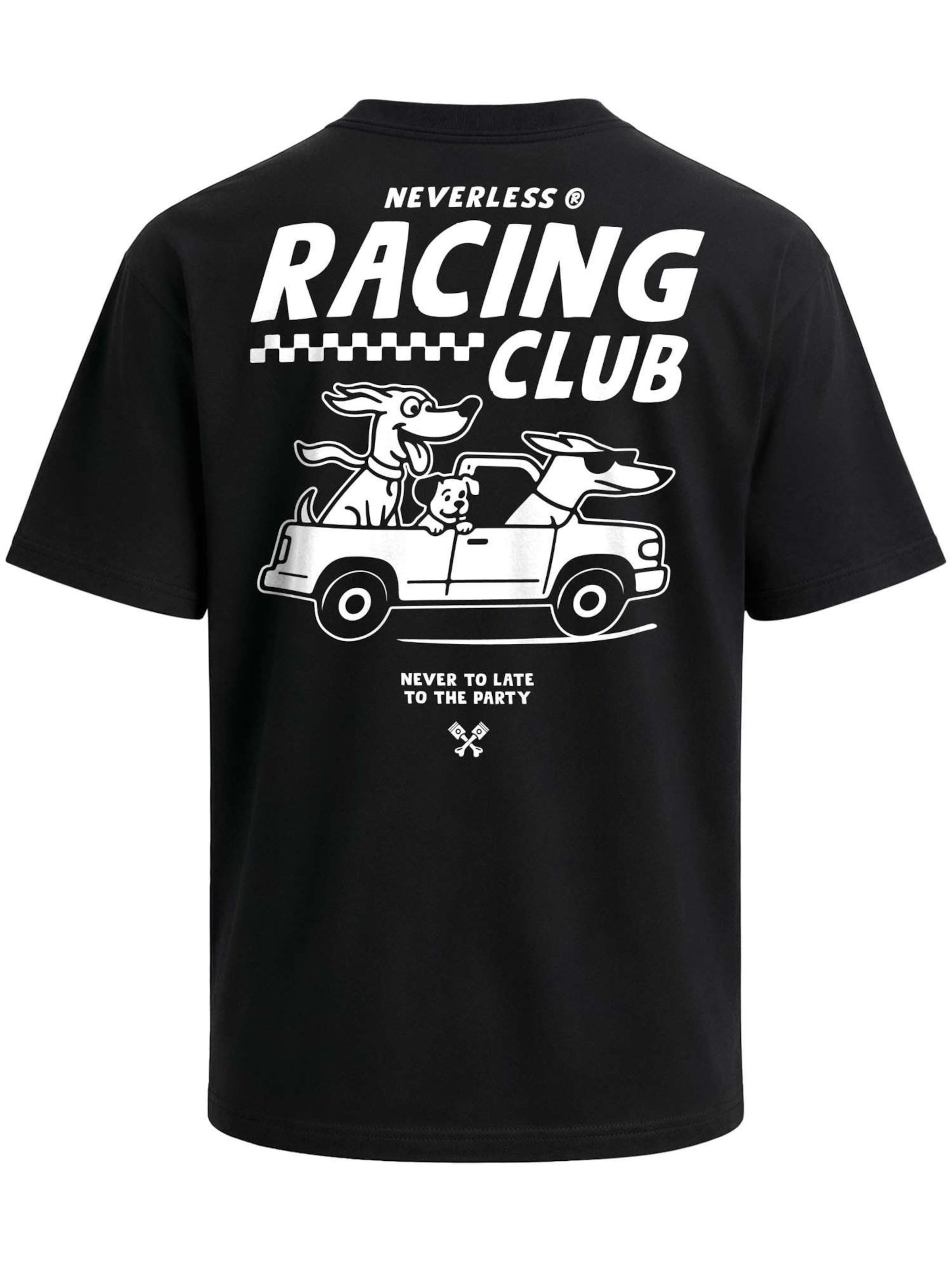 Neverless Shirt 'Racing Club' in Black