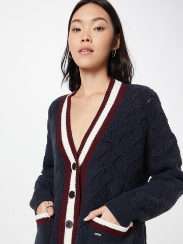 Pepe Jeans Knit Cardigan 'Brookelyn' in Blue