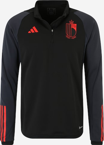 ADIDAS PERFORMANCE Sport sweatshirt 'Belgium Tiro 23 ' i svart: framsida