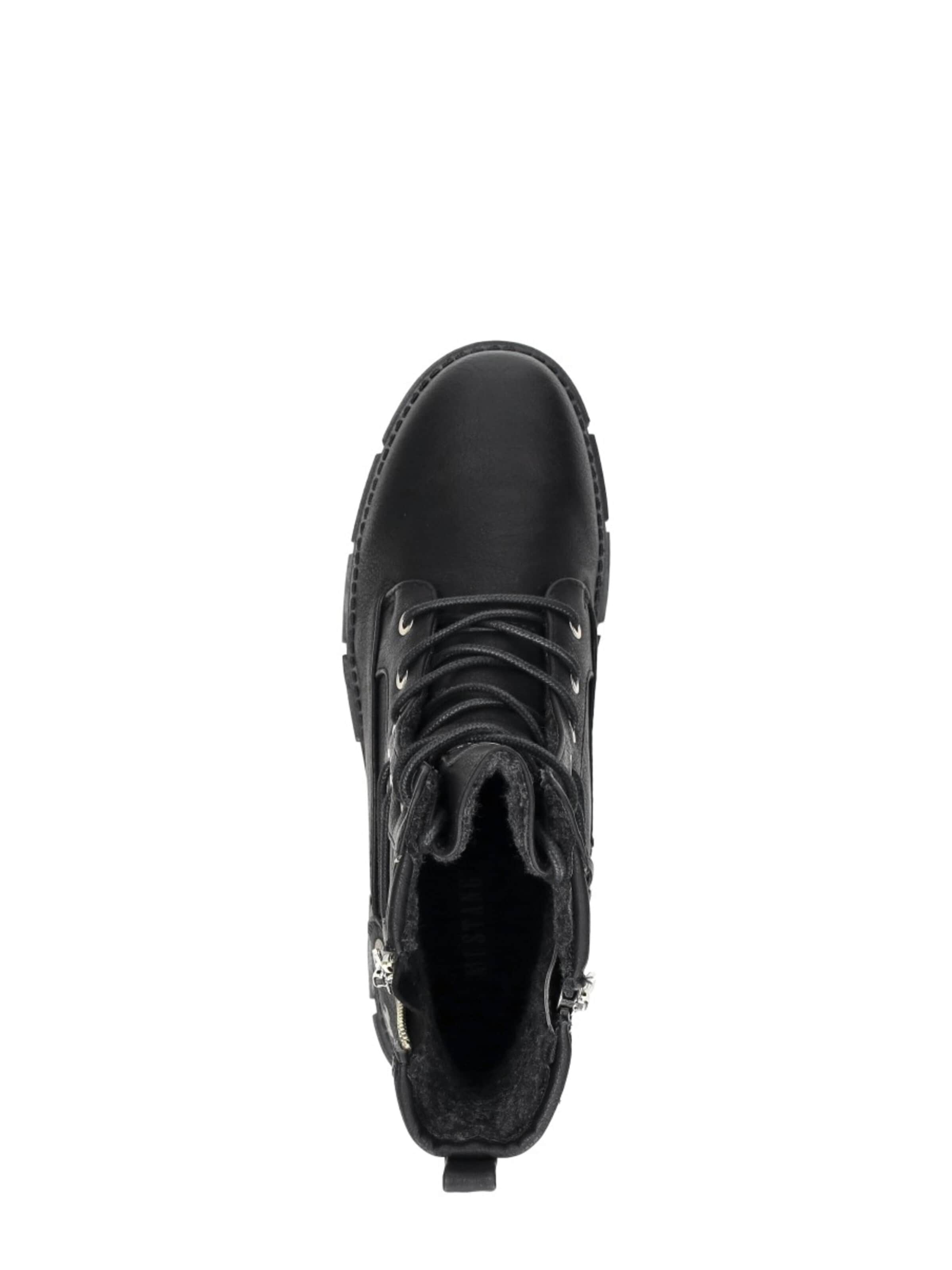 Chaussure à lacets 'Veterschoenen Hoog' MUSTANG en noir