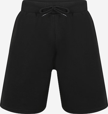 NEW ERA Regular Trousers in Black: front